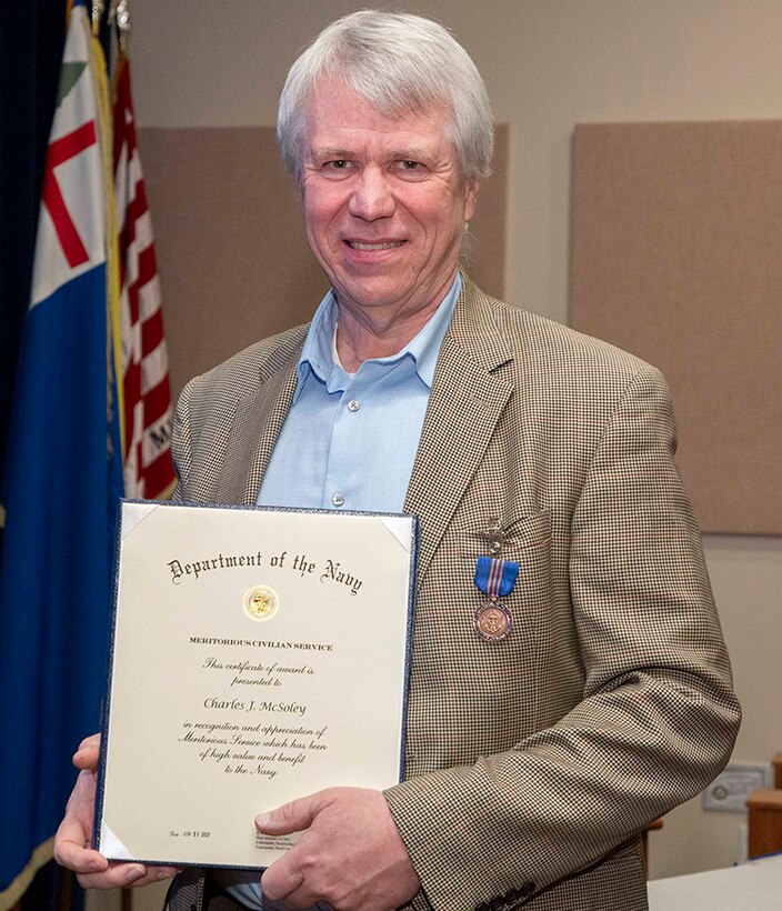 Two retired NUWC Division Newport engineers earn DON Meritorious Civilian Service Awards