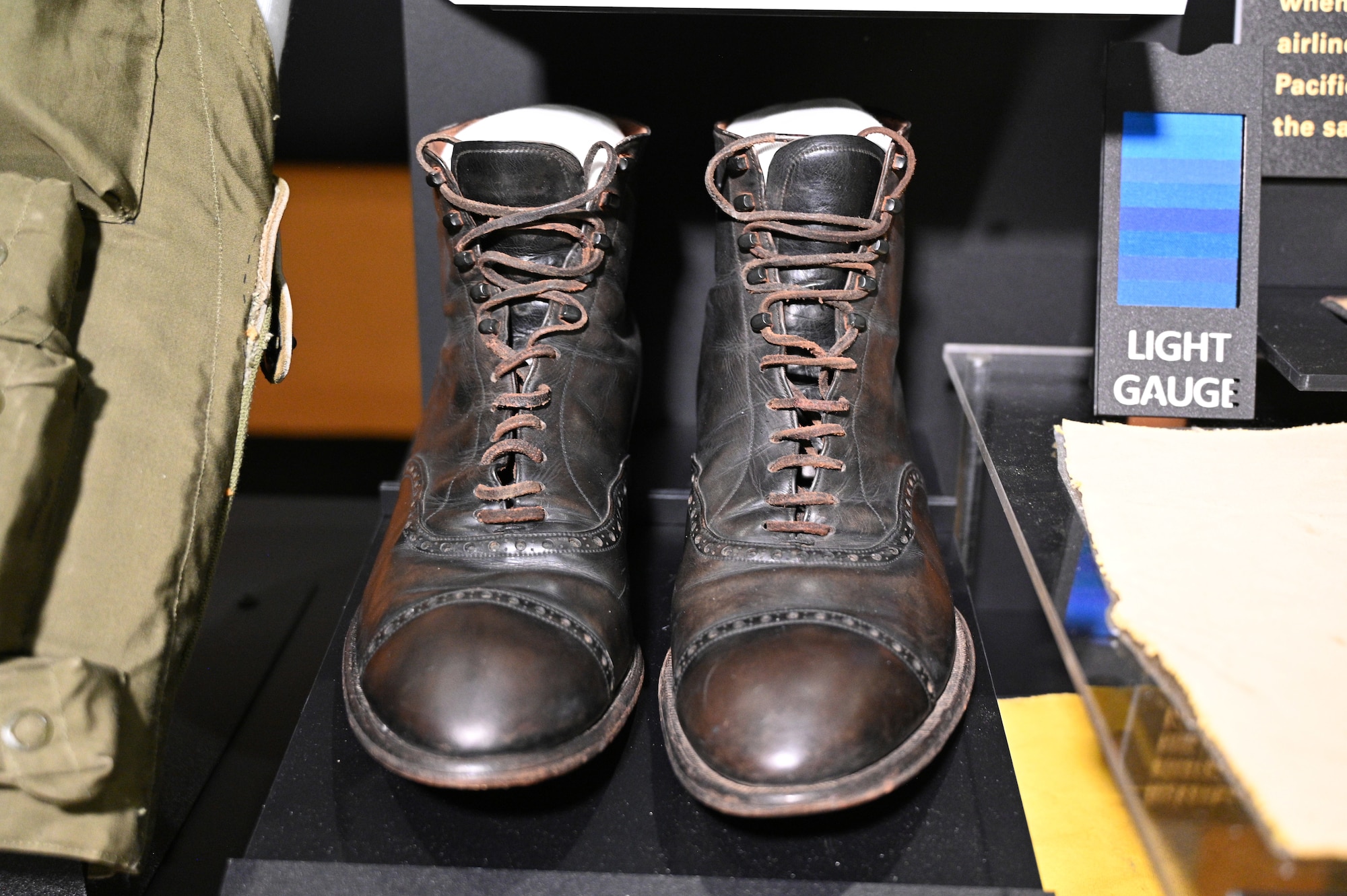 Eddie Rickenbacker Adrift in the Pacific exhibit case