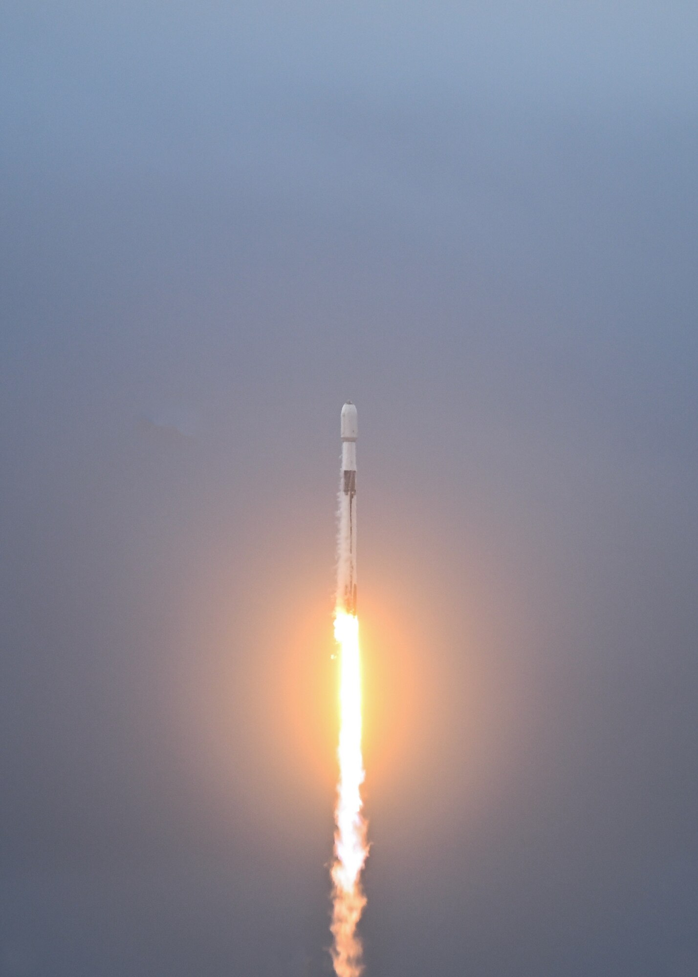 A SpaceX Falcon-9 rocket carrying Starlink mission 2-4 launches from Space Launch Complex-4E on Jan. 19, 2023, 7:43 a.m. PDT, Vandenberg Space Force Base, Calif. Since 1958, there have been 2,023 launches on base. This launch also makes it the 100th launch from SLC-4E since 1964. (U.S. Space Force photo by Airman 1st Class Tiarra Sibley)