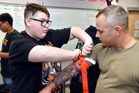 Soldiers instruct JROTC cadets how to ‘Stop The Bleed’
