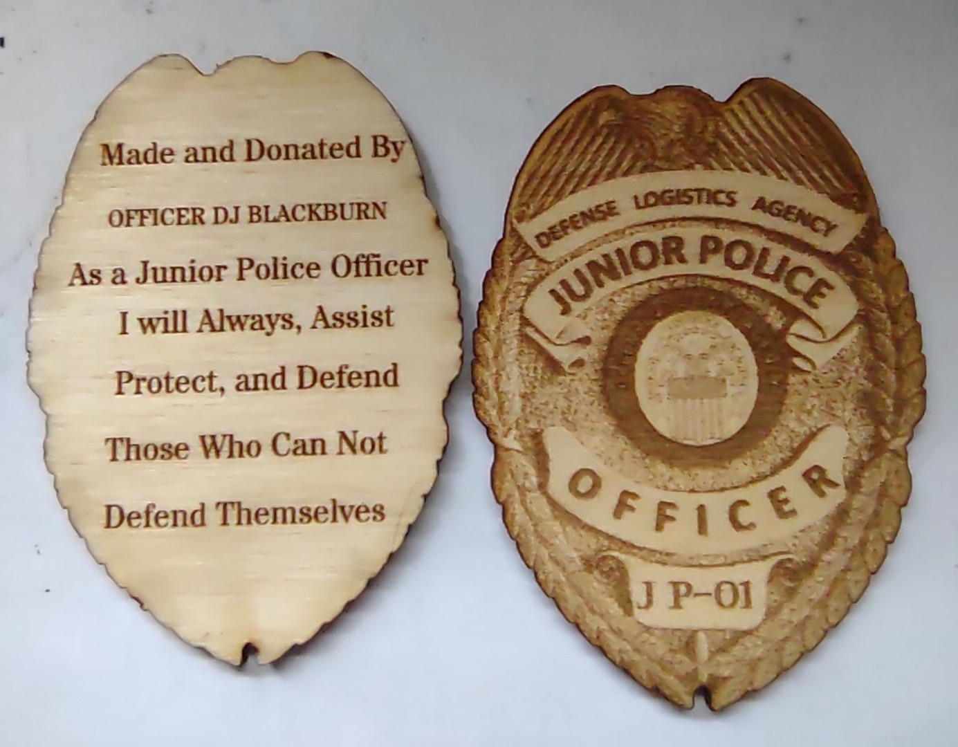 DLA installation Management Susquehanna police officer donates time and creations to charity