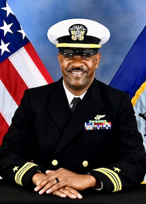 (Jan. 20, 2023) NAVAL AIR STATION WHITING FIELD, Fla. -- Official portrait of Lt. Cmdr. Jermaine Nichols. (U.S. Navy photo)