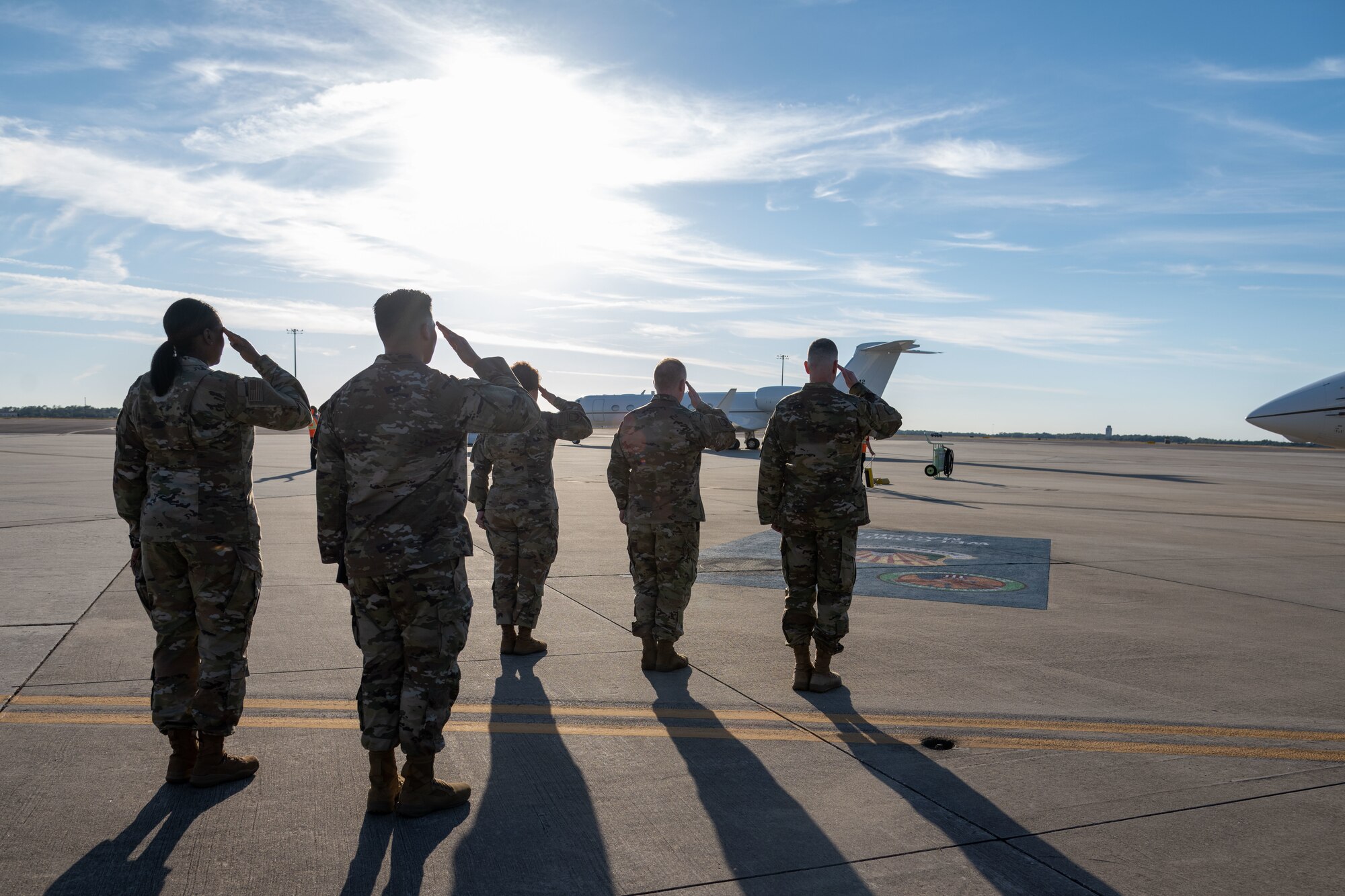 Kendall engaged with Airmen and toured the installation and its units including U.S. Central Command, U.S. Special Operations Command and the 6th Air Refueling Wing. (U.S. Air Force photo by Airman 1st Class Zachary Foster)