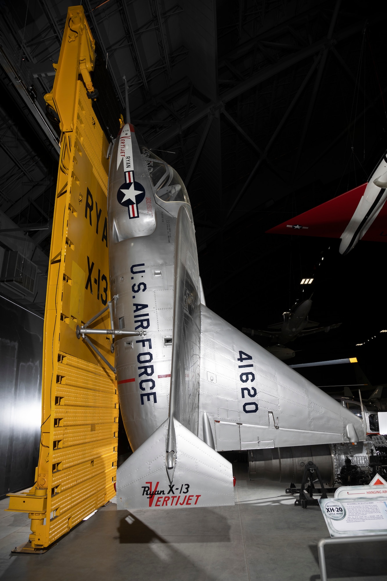 Ryan X-13 Vertijet on display in the R&D Gallery