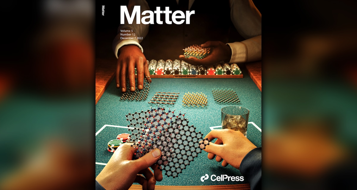 The second annual  special edition of the prestigious scientific journal Matter, published January 2023, features guest editor and contributors from the Air Force Research Laboratory, or AFRL, and the University of California. Dr. Nick Glavin, AFRL senior materials engineer, and Dr. SungWoo Nam, associate professor at the University of California Irvine, guest-edited the issue, which highlights special reports on the development of a new class of materials known as 2D materials and heterostructures. (Courtesy photo)