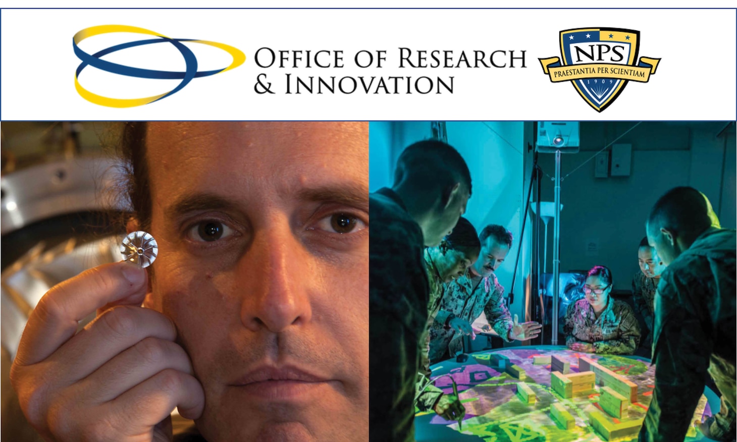 The Naval Postgraduate School (NPS) has established the new Office of Research and Innovation (OR&I) in order to empower the work of faculty members like Anthony Gannon, an associate professor in the school’s Department of Mechanical and Aerospace Engineering, and students such as those conducting modeling and simulation research. OR&I was created by NPS in response to higher Department of Defense and Navy guidance for greater leadership in technology and innovation that enables our nation’s and military’s strength.