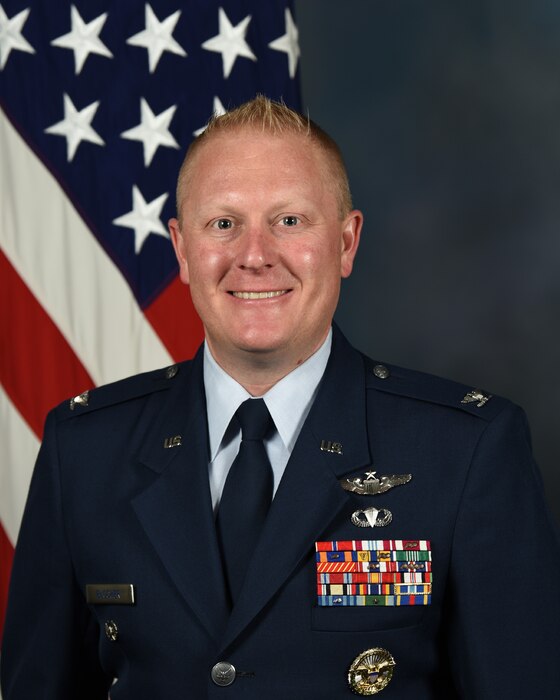 Air Force Colonel poses for an official photo