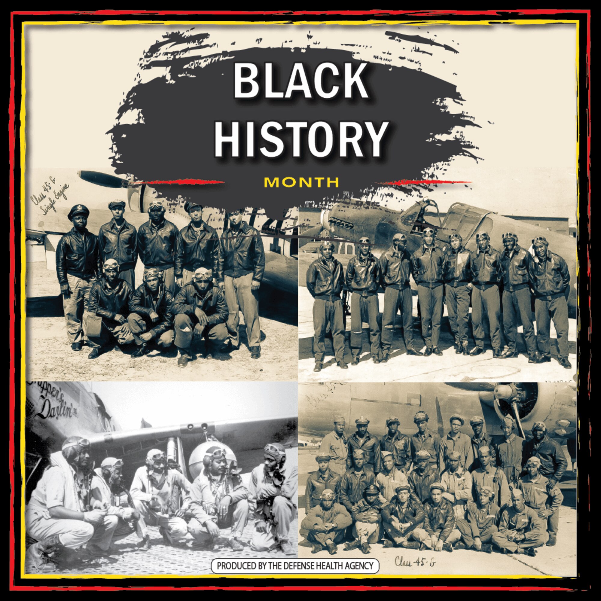 Historical photos of Black airmen