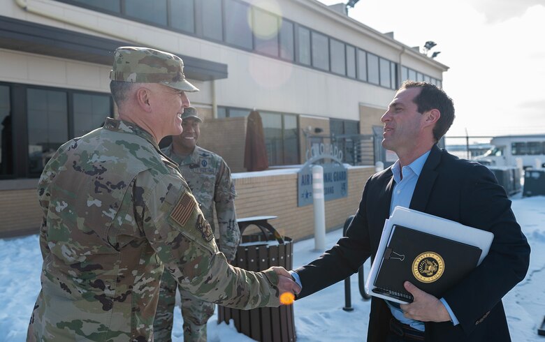 Congressman Jason Crow Visits Buckley SFB