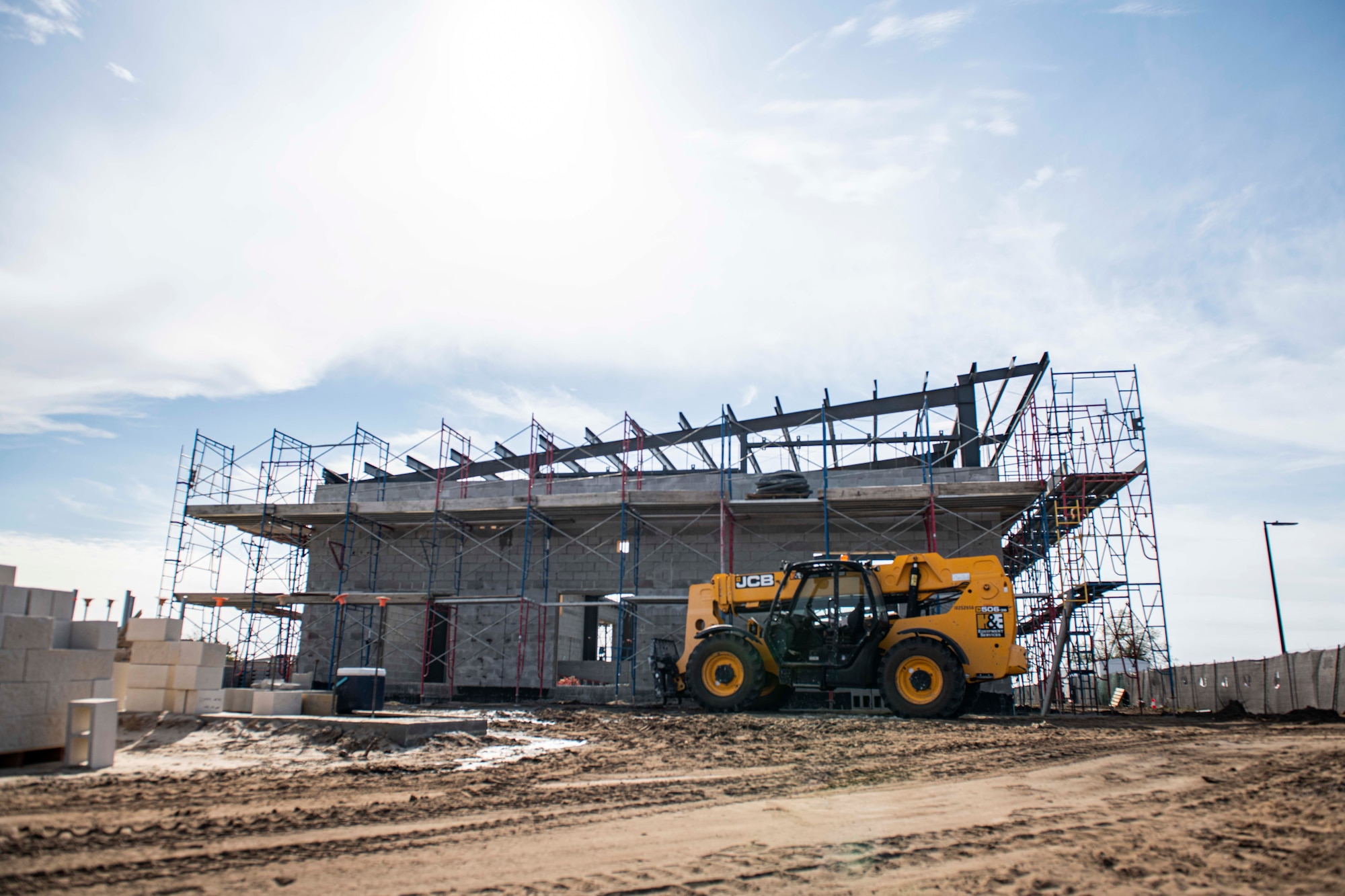 Picture of a building under construction.