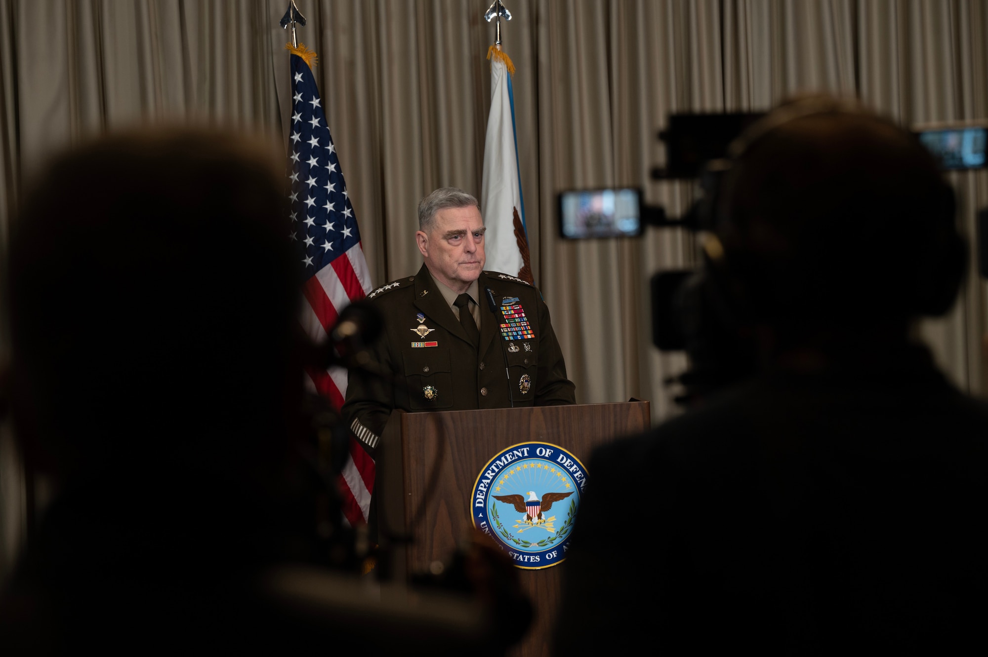 Press conference held at Ramstein AB, Germany