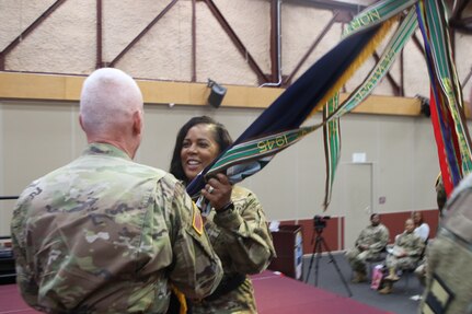 Brig. Gen. Accepts the 80th Training Commands Colors