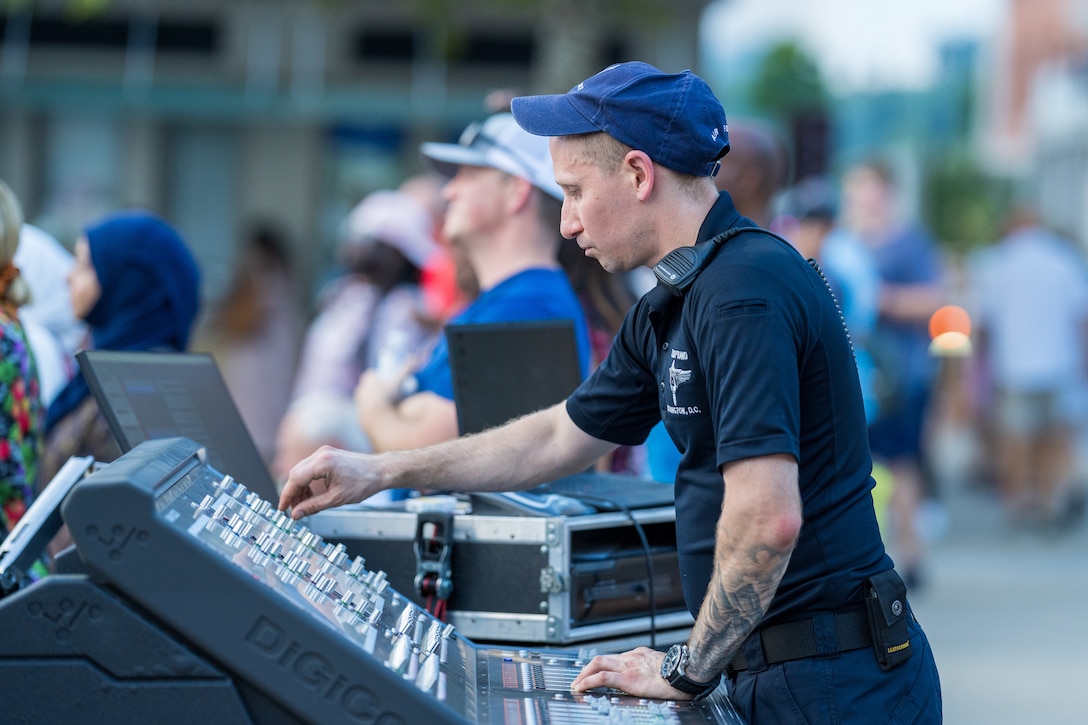 Various new pictures of the performing group Max Impact, from the United States Air Force Band.