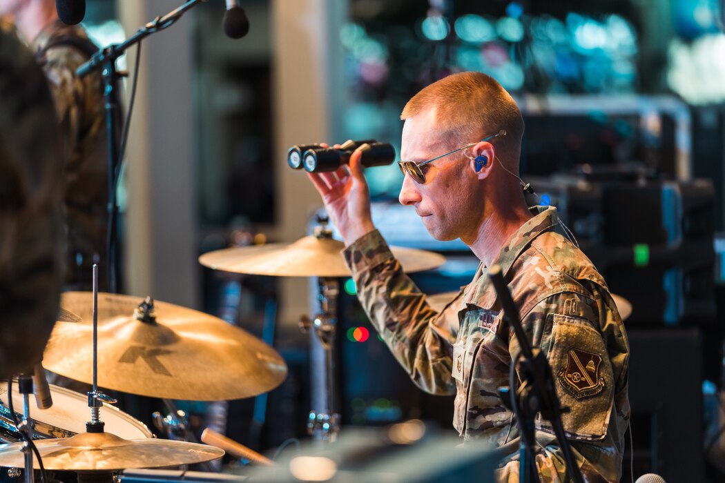 Various new pictures of the performing group Max Impact, from the United States Air Force Band.