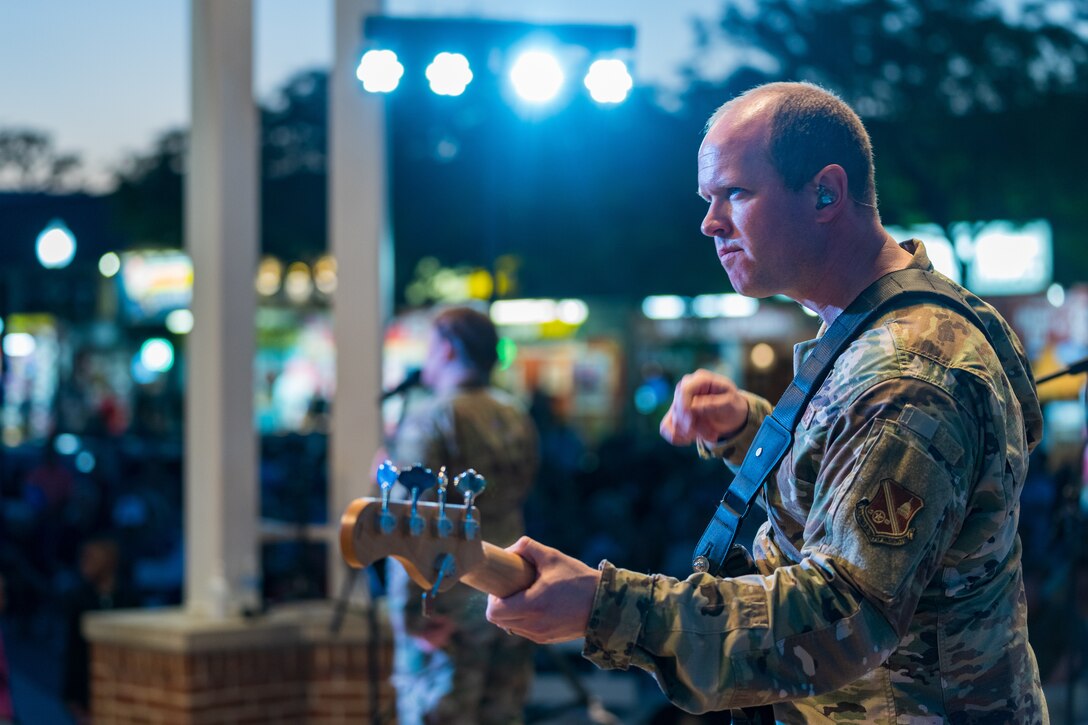Various new pictures of the performing group Max Impact, from the United States Air Force Band.