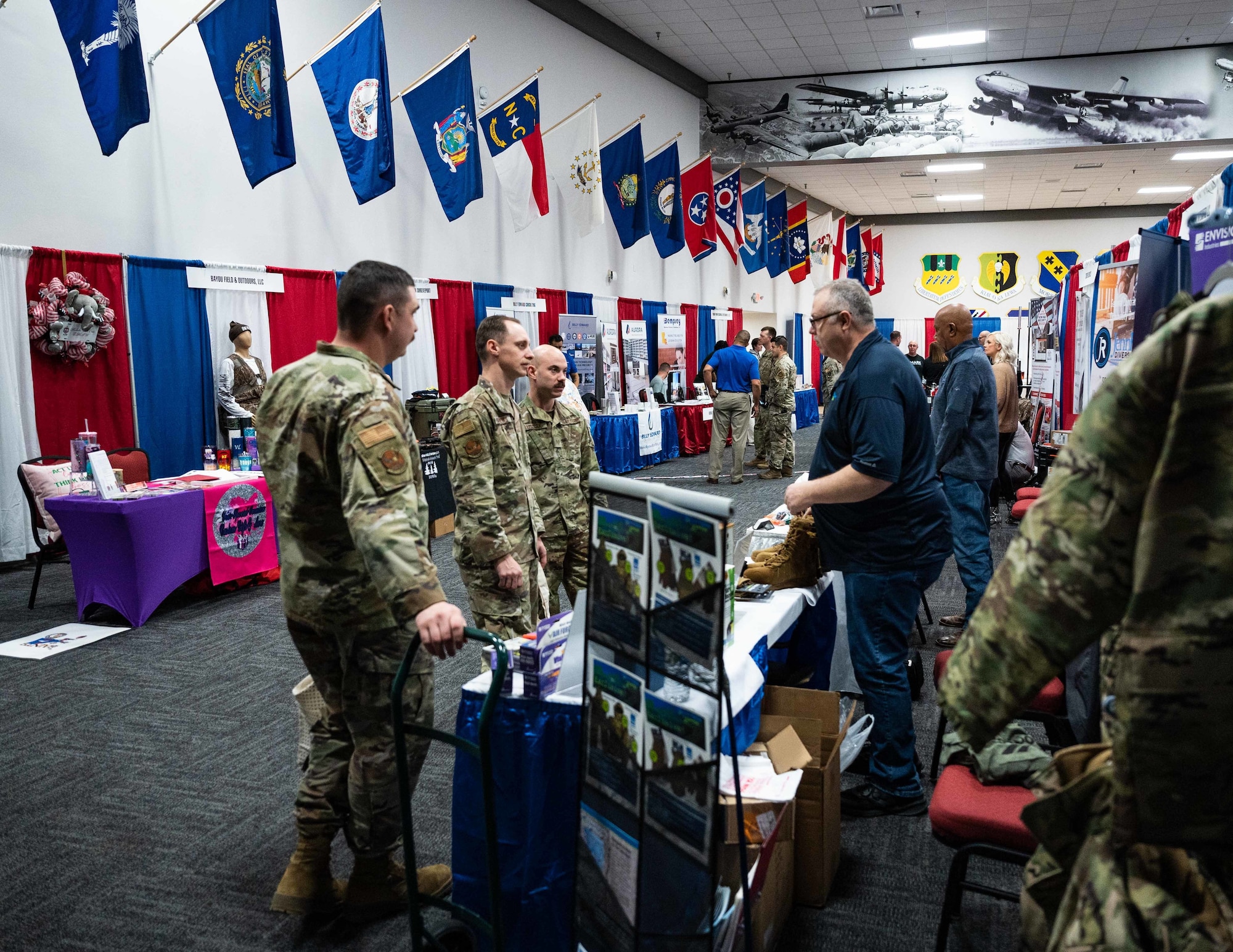 The event gave Airmen an opportunity to interact with local businesses that provide services and supplies to Barksdale.