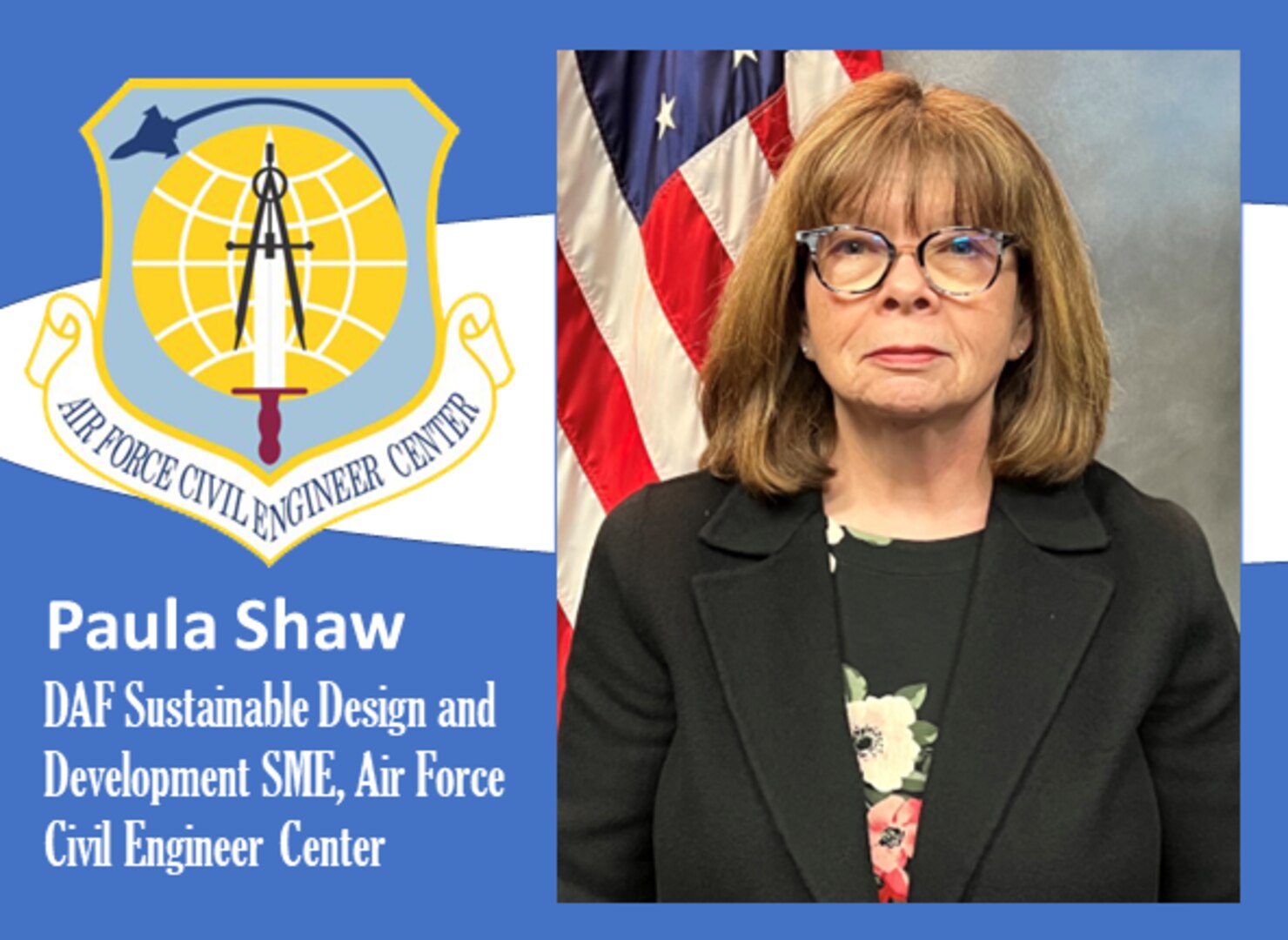 Graphic featuring a photo of Paula Shaw