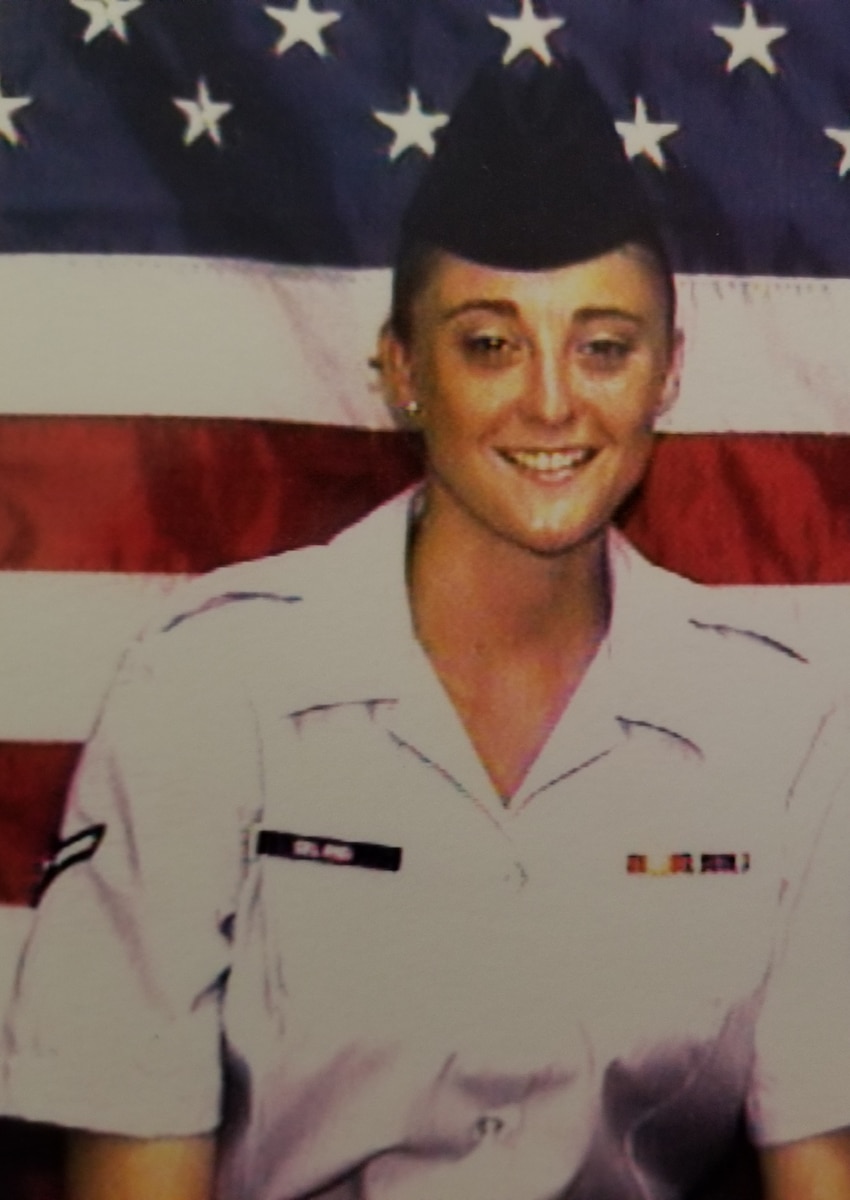 U.S. Air Force Senior Master Sgt. Heather Celano, 313th Training Squadron senior enlisted leader, at her Basic Military Training graduation in 2004. (Courtesy photo)