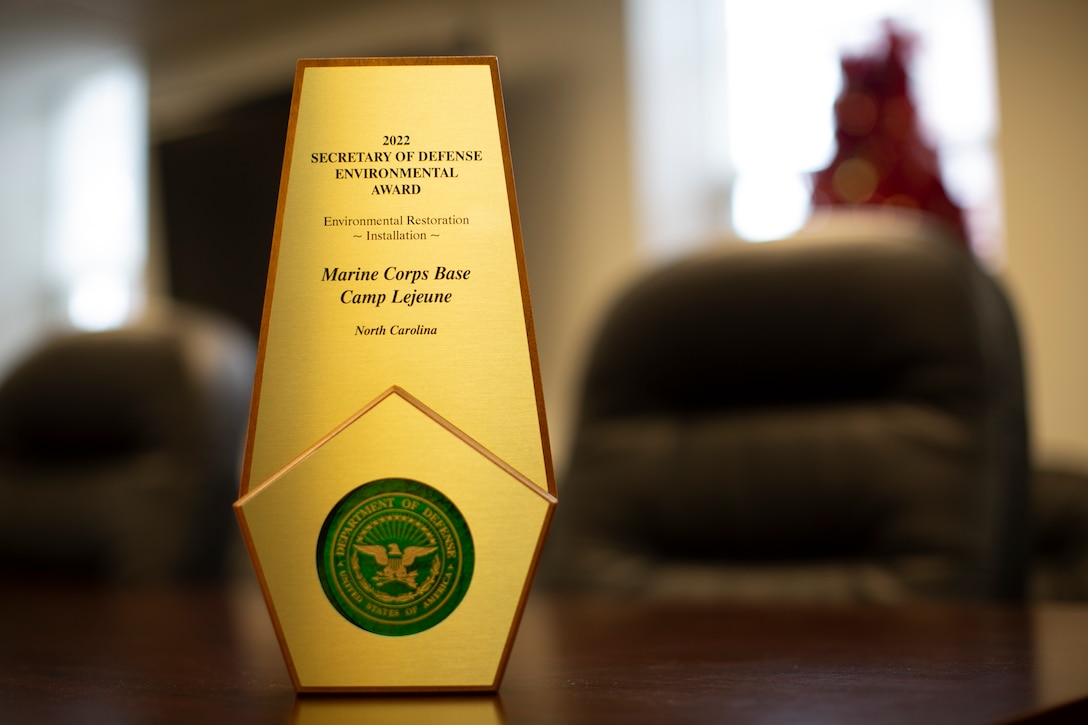 Camp Lejeune awarded Environmental Restoration Award by Secretaries of Defense and Navy