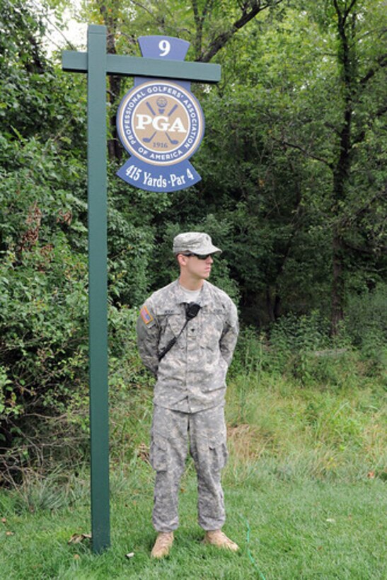 More than 40 Guardsmen assisted Louisville Metro Police Department with security details at the club for the PGA Championship.