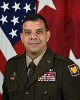 U.S. Army Brig. Gen. John Andonie poses for his official portrait in the Army portrait studio at the Pentagon in Arlington, Va., May 21, 2021.