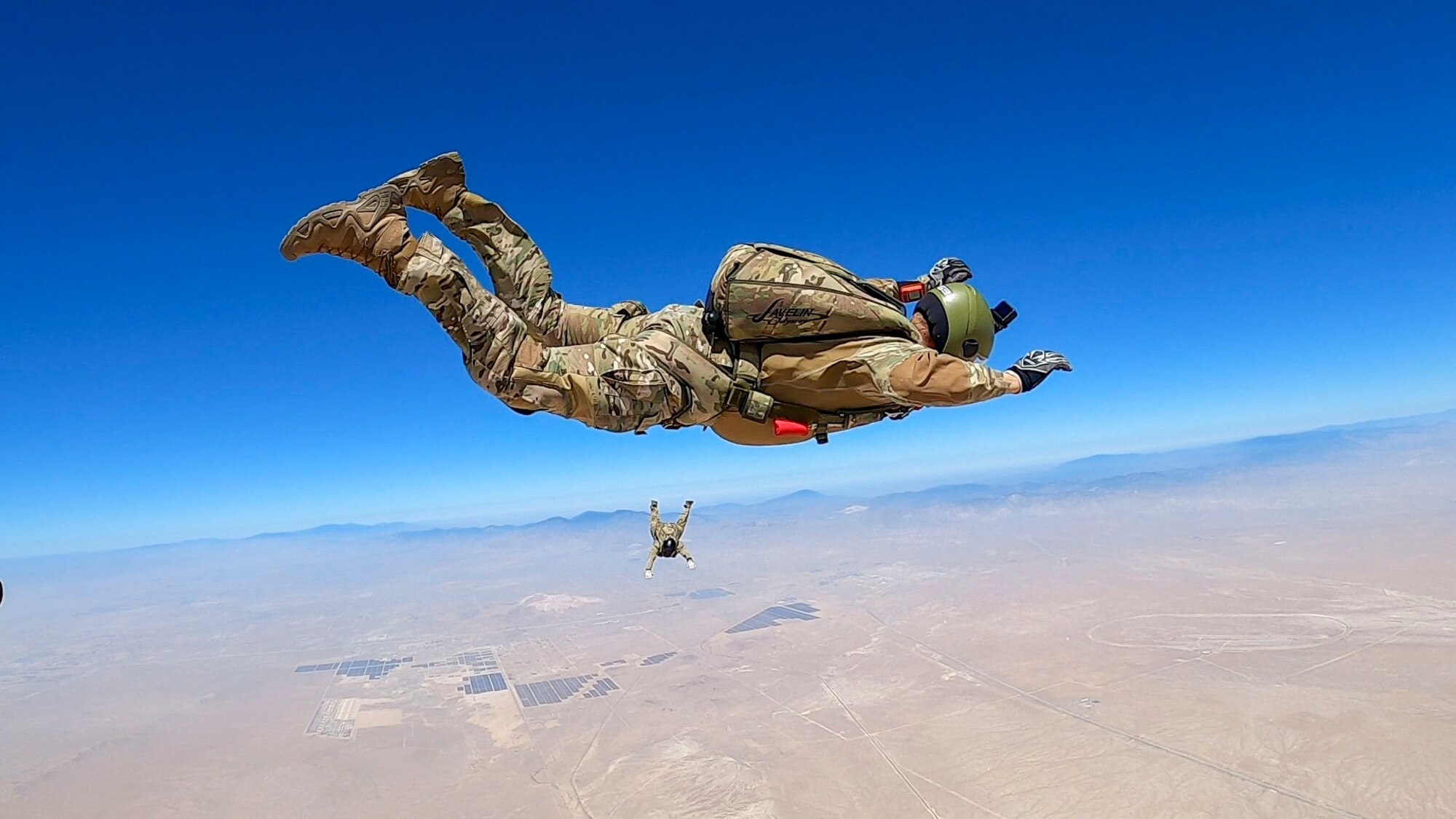 Parasim, the newly upgraded free fall simulator by the 412th Operations Support Squadron, puts our test parachutists in the most realistic scenario possible to train for a real skydive jump.