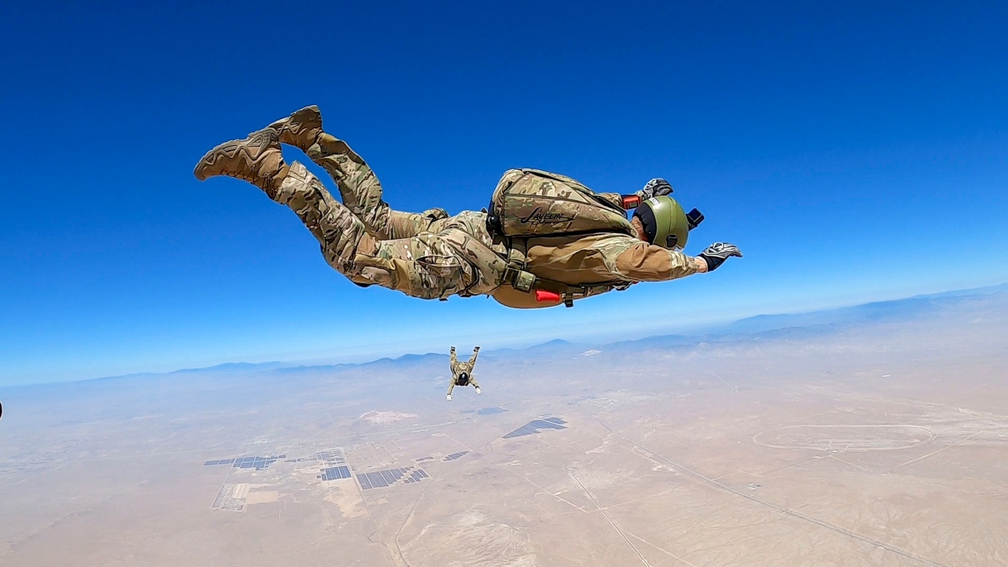 Parasim, the newly upgraded free fall simulator by the 412th Operations Support Squadron, puts our test parachutists in the most realistic scenario possible to train for a real skydive jump.
