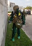 Lance Cpl. Anastasia Walker, a member of the hazardous materials response team assigned to the Marine Corps Chemical, Biological Incident Response Force, checks a simulated disaster recovery area for notional toxic industrial chemical contamination during Exercise Sudden Response 23 at Fort Hood, Texas Dec. 9, 2022.