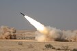 A rocket is fired from a High Mobility Rocket Artillery System of the 2nd Battalion, 130th Field Artillery Regiment, Task Force Spartan, during exercise Juniper Oak 2023. The exercise is a large-scale bilateral multi-domain military exercise aimed at enhancing interoperability between U.S. and Israeli armed forces contributing to integrated regional security (U.S. Army photo by Spc. David Campos-Contreras).