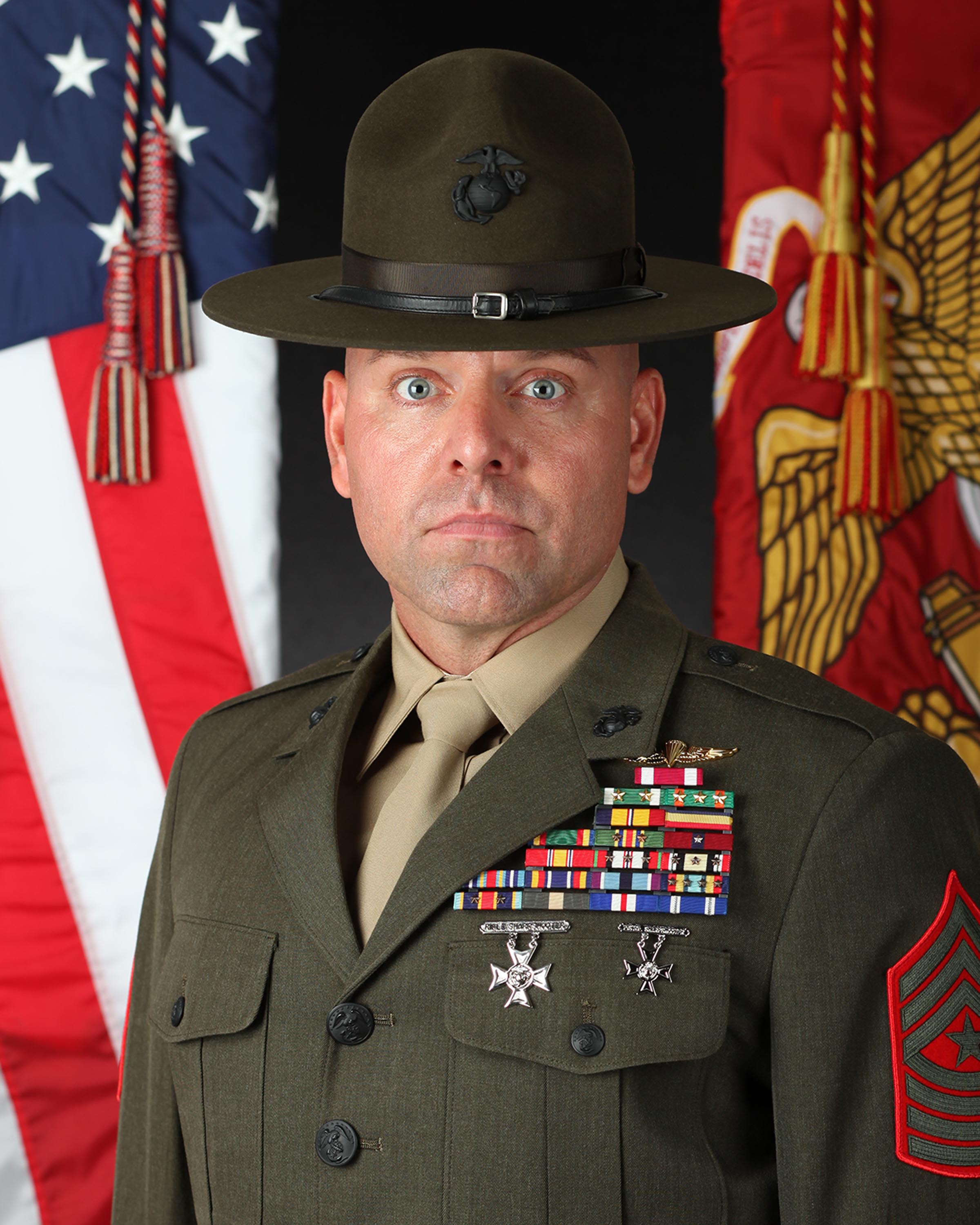 Sergeant Major Michael Brown > Marine Corps Recruit Depot, Parris