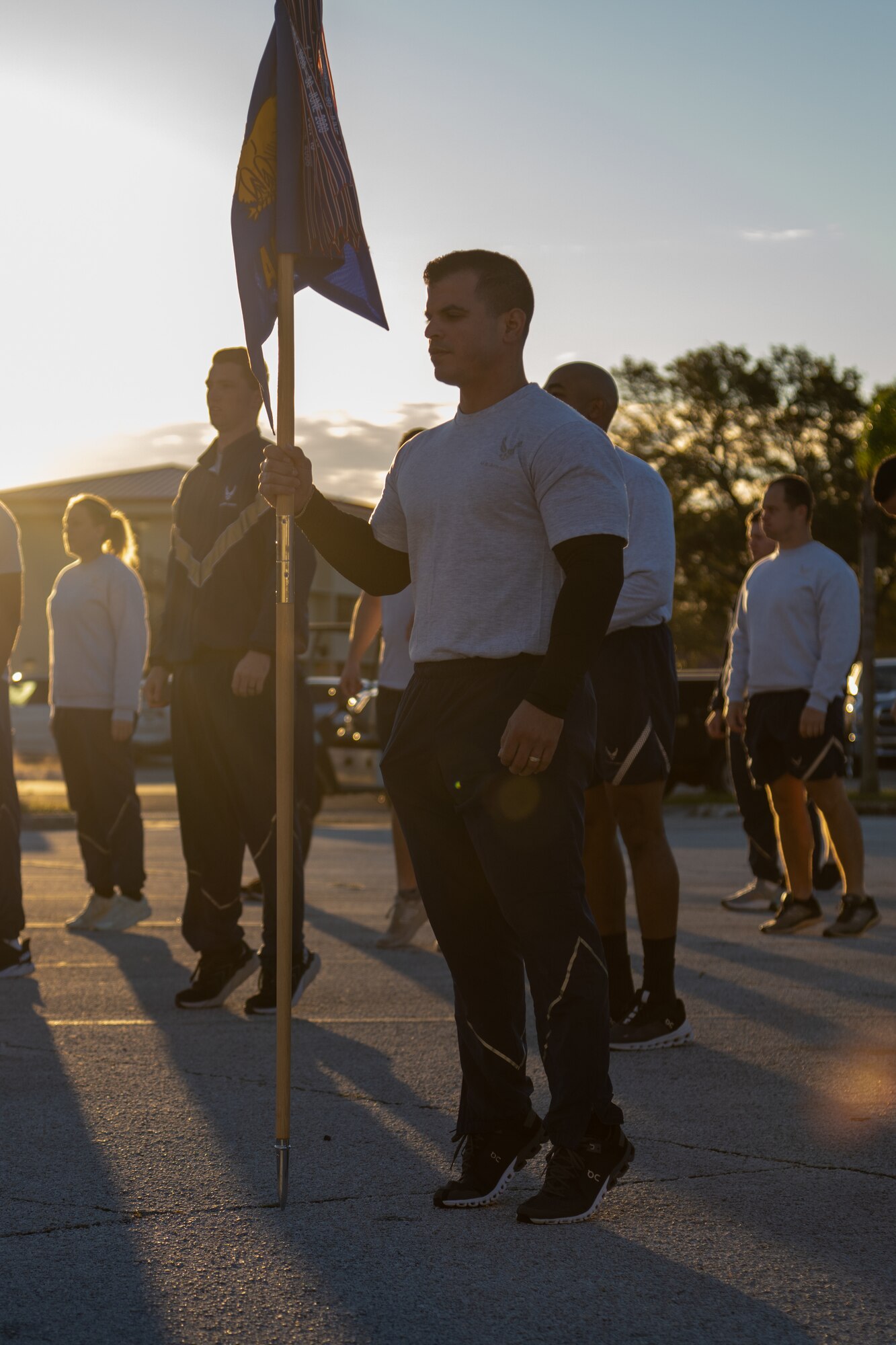 The run was dedicated in honor of Maj. Raymond Estelle II, who was one of nine people killed in action on April 27, 2011. Estelle was killed by an Afghan Air Corps pilot while serving on deployment with the 828th Air Expeditionary Advisory Group as the communications advisor for the Afghan force. (U.S. Air Force photo by Airman 1st Class Zachary Foster)