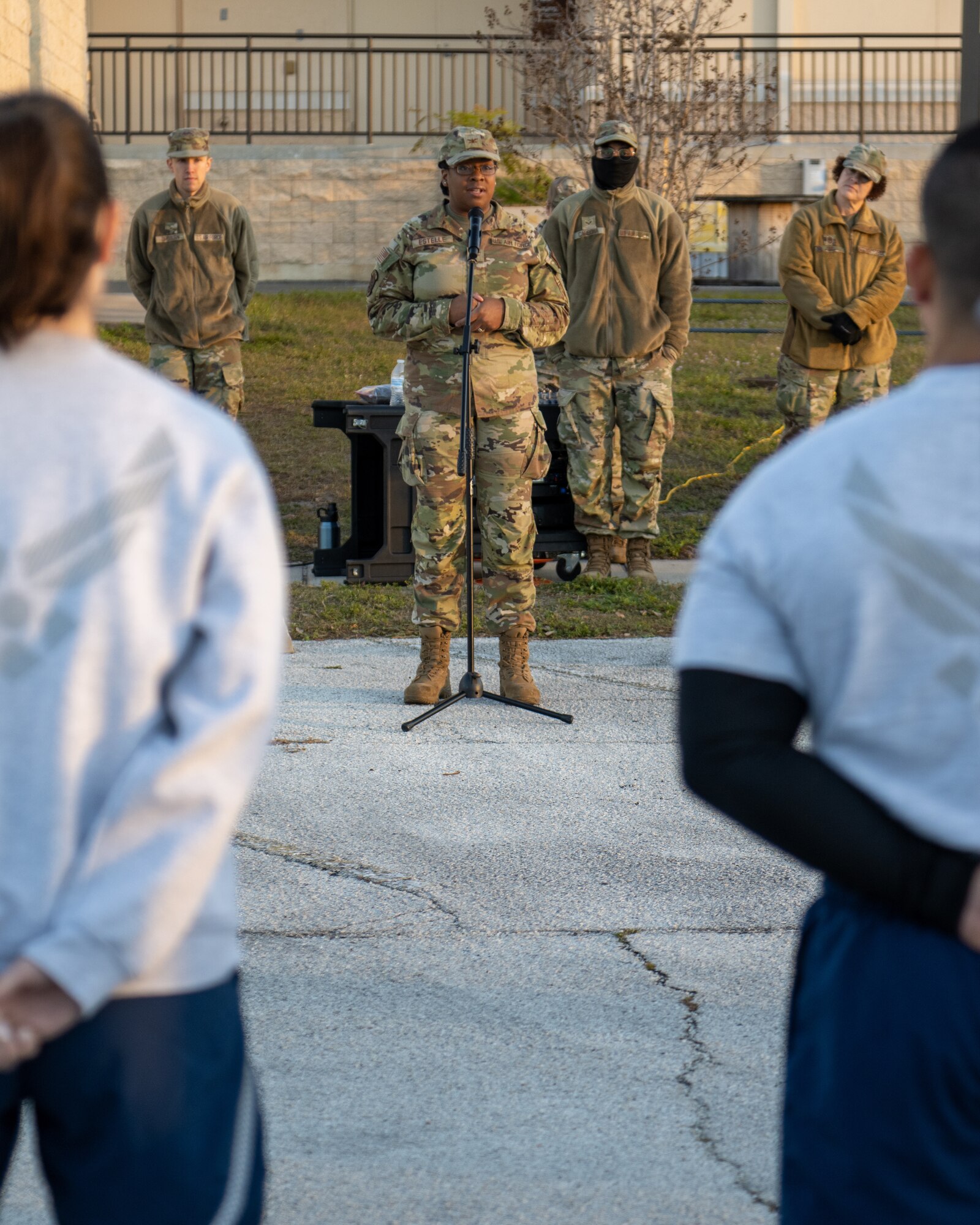 The run was dedicated in honor of Maj. Raymond Estelle II, who was one of nine people killed in action on April 27, 2011. Estelle was killed by an Afghan Air Corps pilot while serving on deployment with the 828th Air Expeditionary Advisory Group as the communications advisor for the Afghan force. (U.S. Air Force photo by Airman 1st Class Zachary Foster)