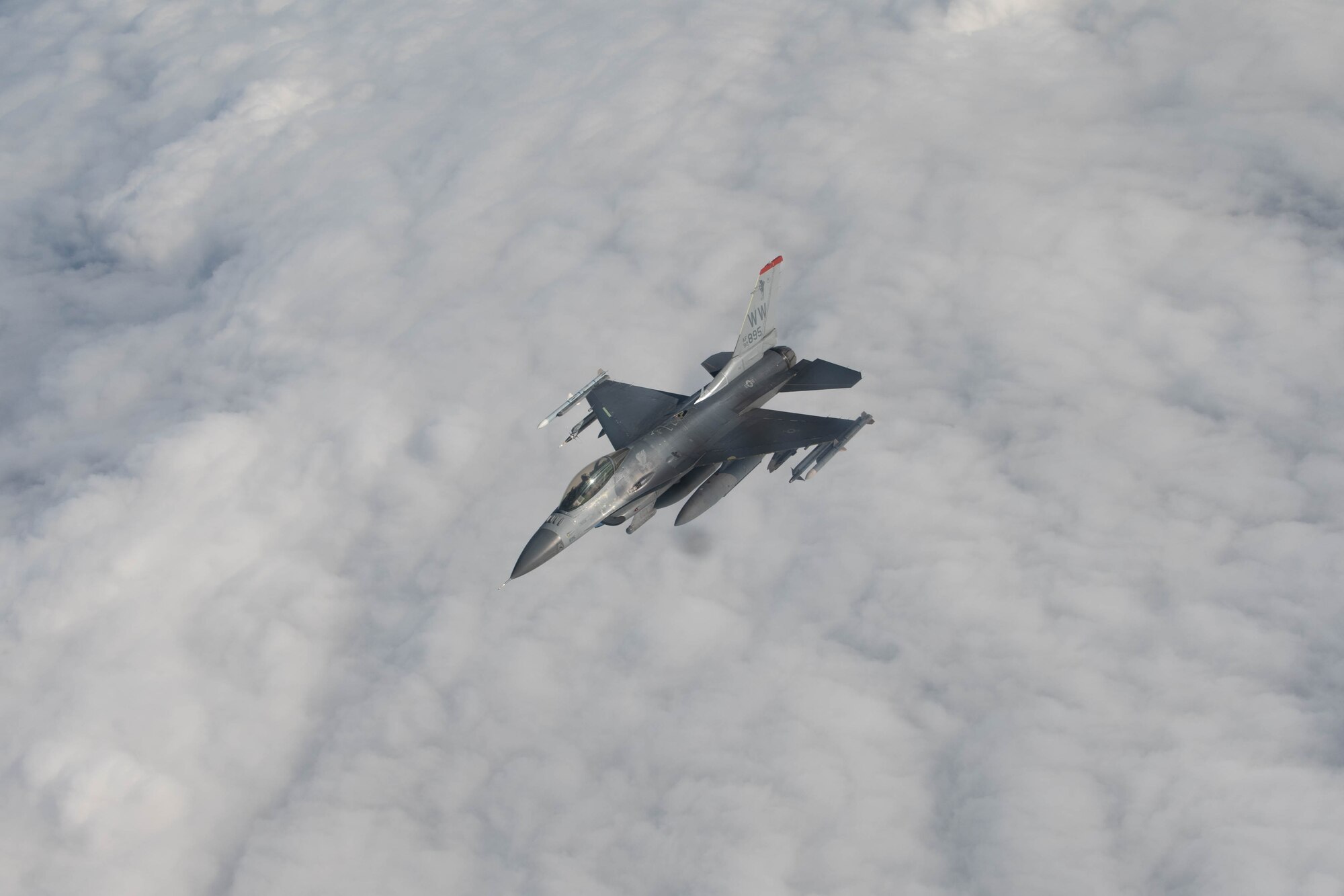 An aircraft flying.