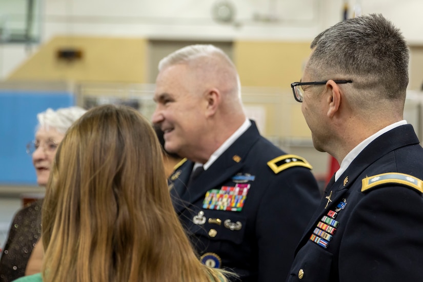 Jason P. Penn is promoted to colonel during a ceremony at Boone National Guard Center in Frankfort, Kentucky, on Jan. 18, 2023.