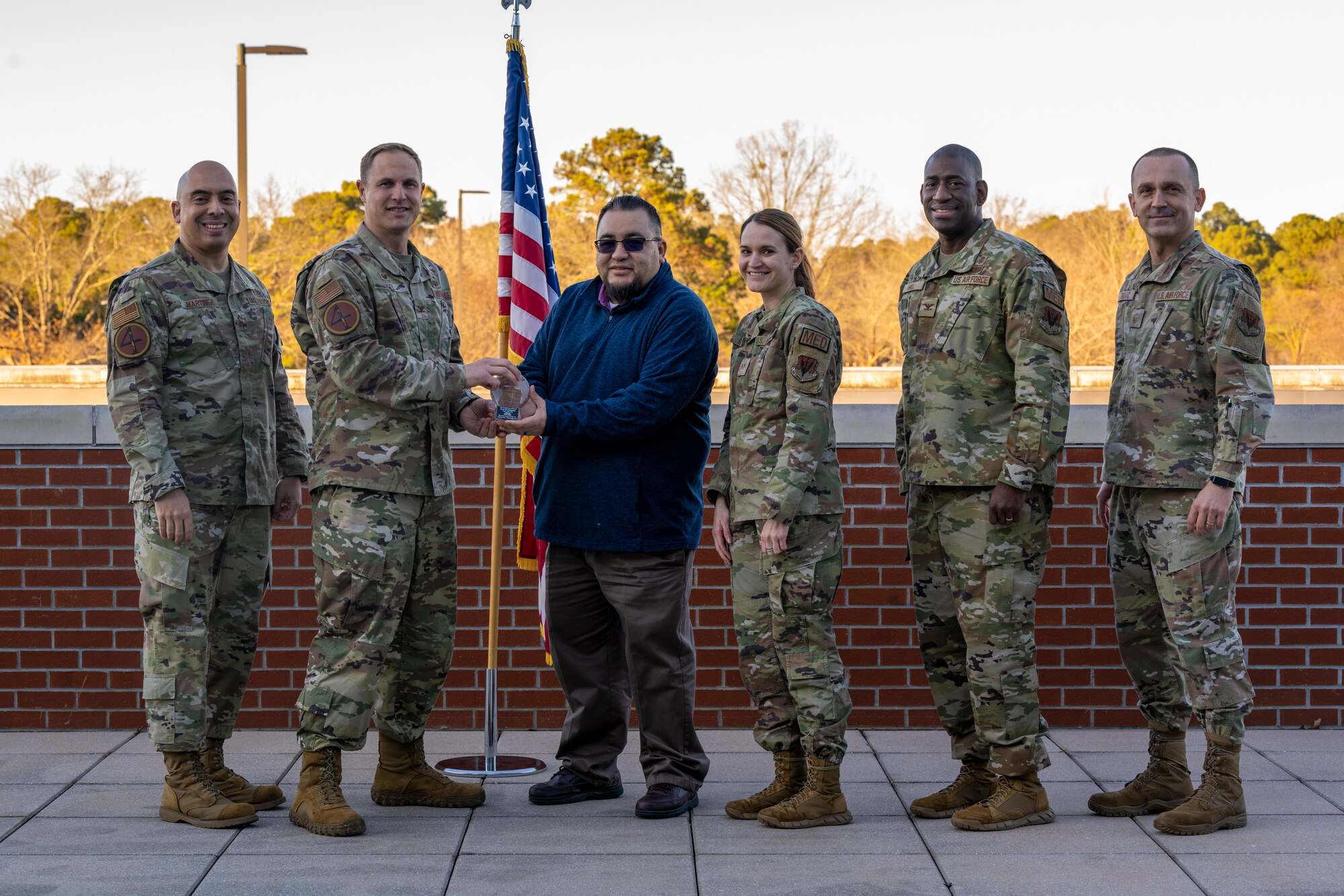 The members were awarded the Air Force Medical Service Award for Air Combat Command’s 2022 Health Plan Management Team of the Year