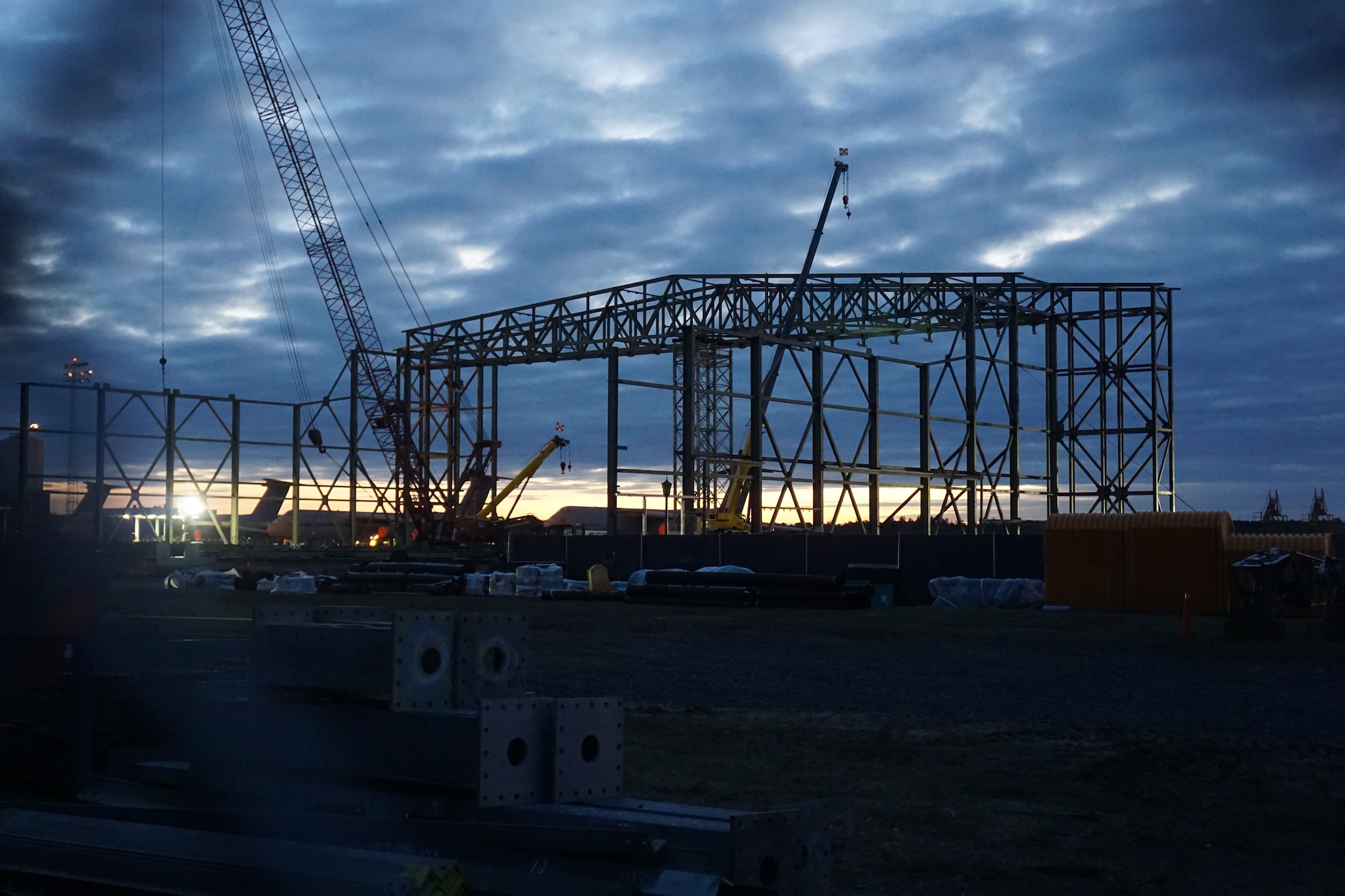 New super hangar rises from the sands of the Pioneer Valley