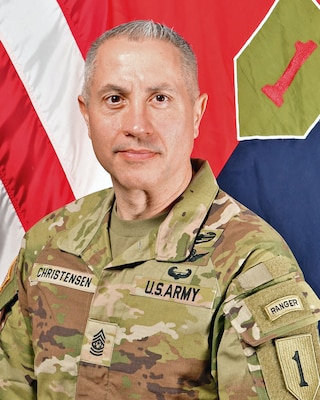 Board photo of Command Sergeant Major Robert N. Christensen