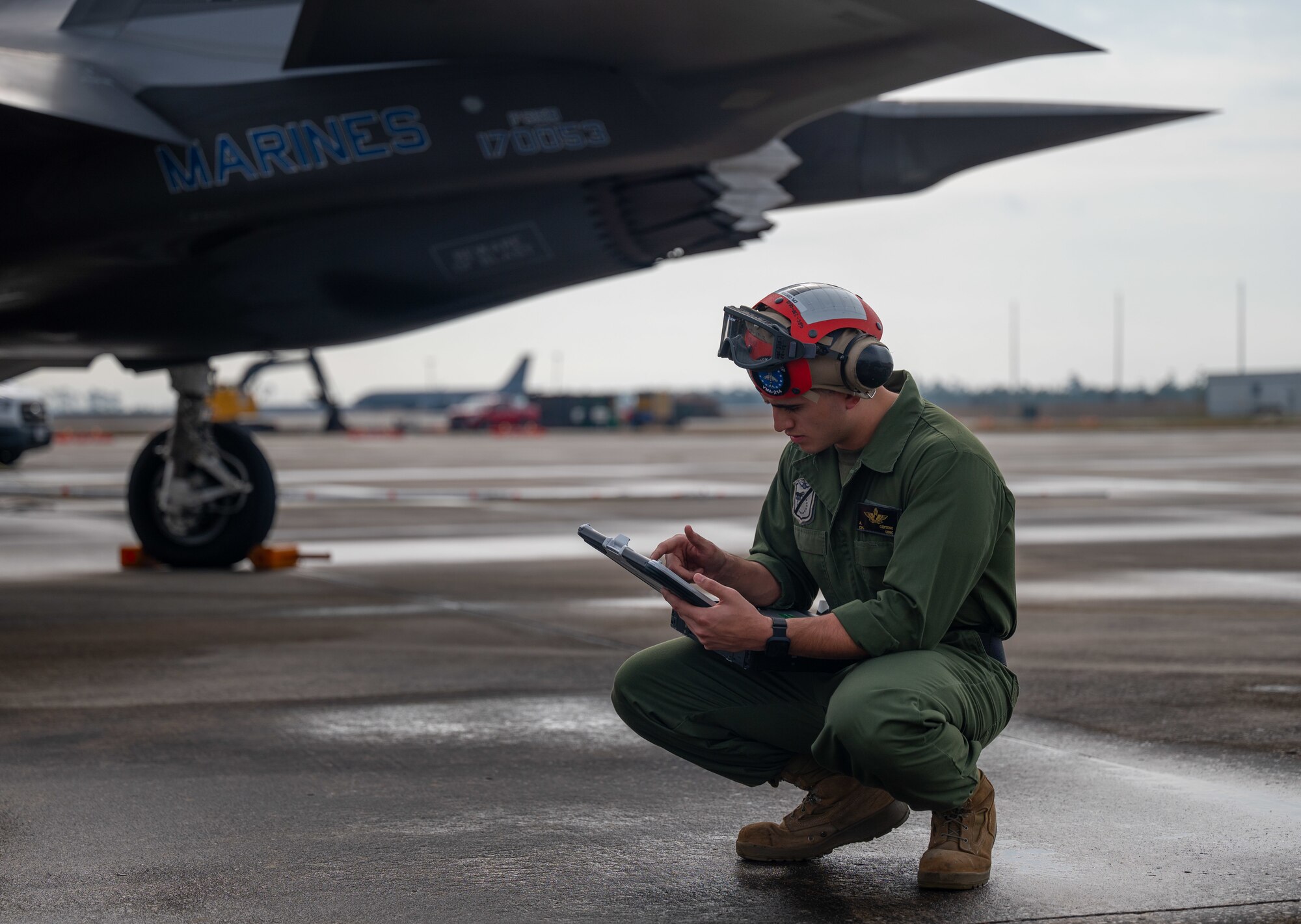 Marines on the flight line