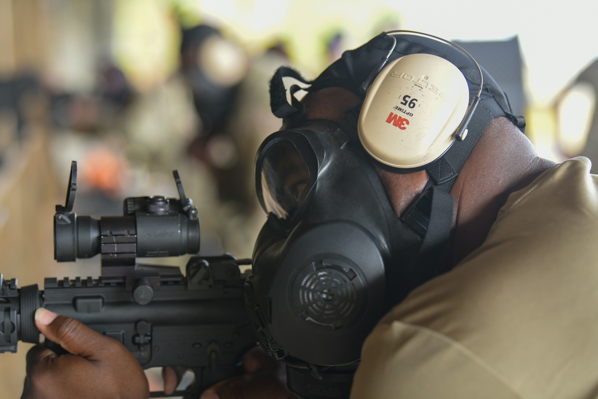 Members of the 172nd Airlift Wing, Jackson, Mississippi, Resource Protection Team qualified on the M18 pistol and M4 rifle at the Combat Readiness Training Center, Gulfport, Mississippi, December 6, 2022. The 172 RPT is a volunteer force, drawn from shops across the base, comprised of trained multi-capable augmentees to the 172nd Security Forces Squadron. U.S. Air National Guard photo by Staff Sgt. Jared Bounds.