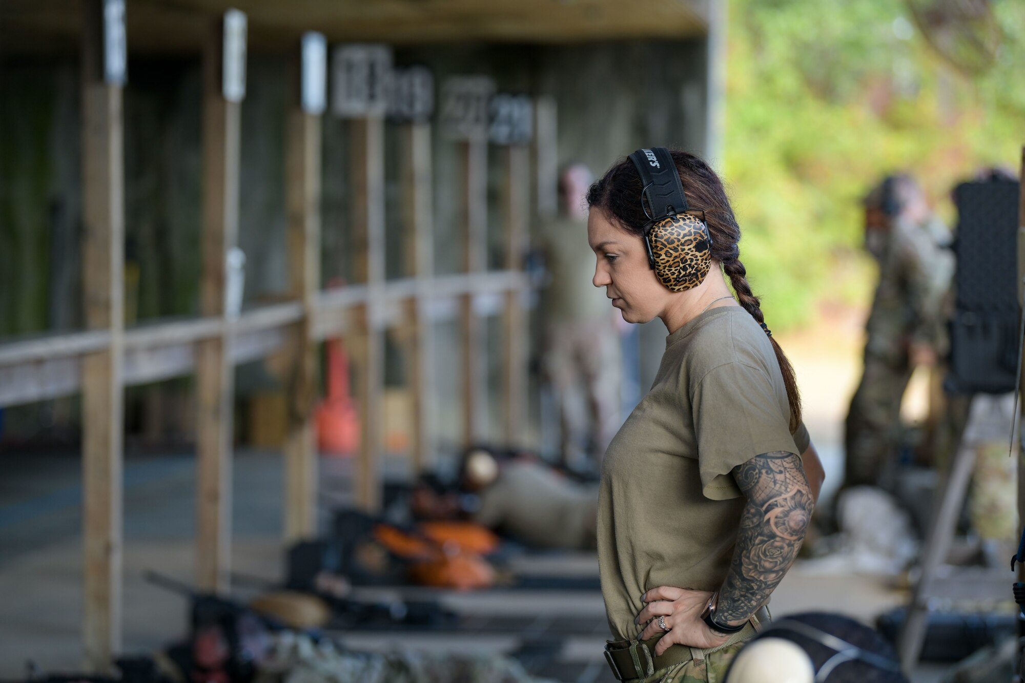 Members of the 172nd Airlift Wing, Jackson, Mississippi, Resource Protection Team qualified on the M18 pistol and M4 rifle at the Combat Readiness Training Center, Gulfport, Mississippi, December 6, 2022. The 172 RPT is a volunteer force, drawn from shops across the base, comprised of trained multi-capable augmentees to the 172nd Security Forces Squadron. U.S. Air National Guard photo by Staff Sgt. Jared Bounds.