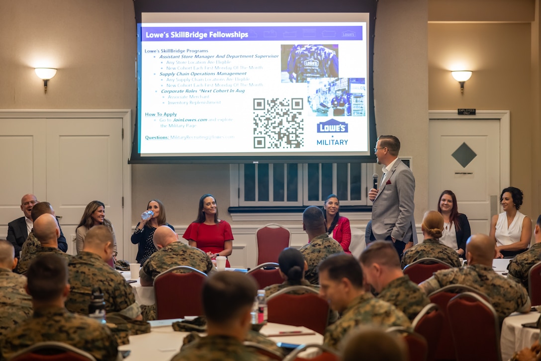 Marine for Life Network representatives meet at Marine Corps Base Quantico, Va for their annual training.