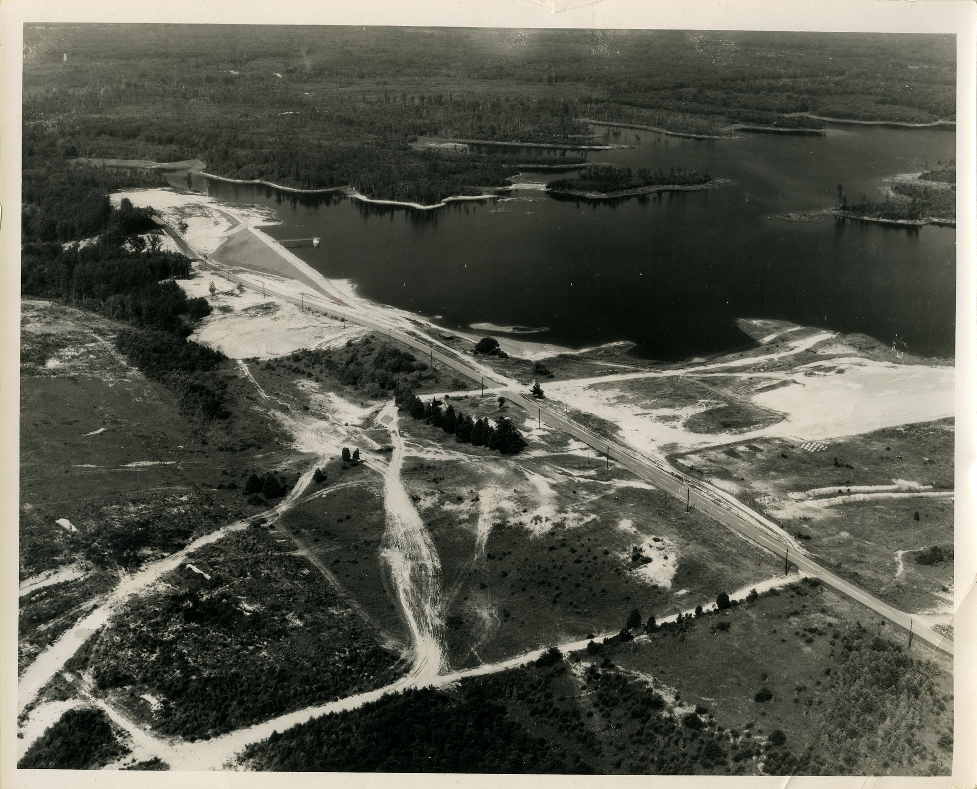Aerial view of Lunga Reservoir