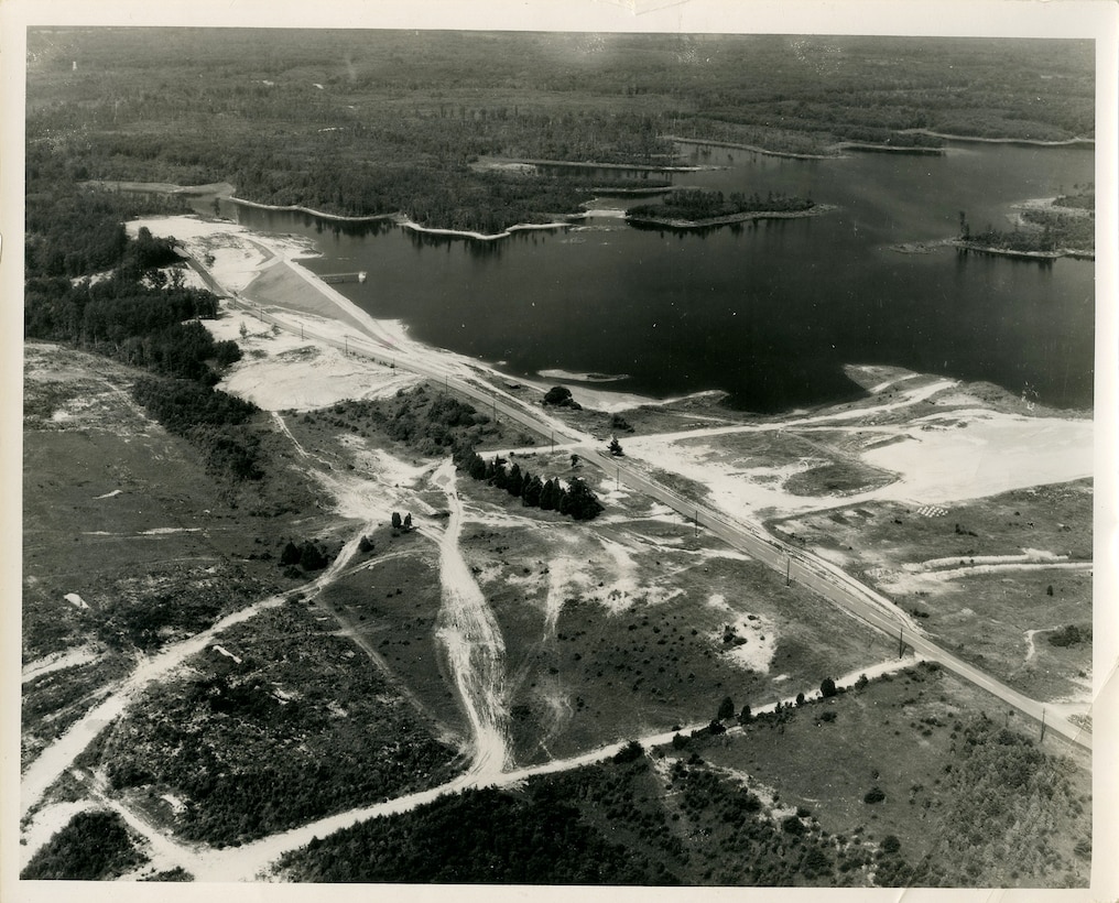 Aerial view of Lunga Reservoir