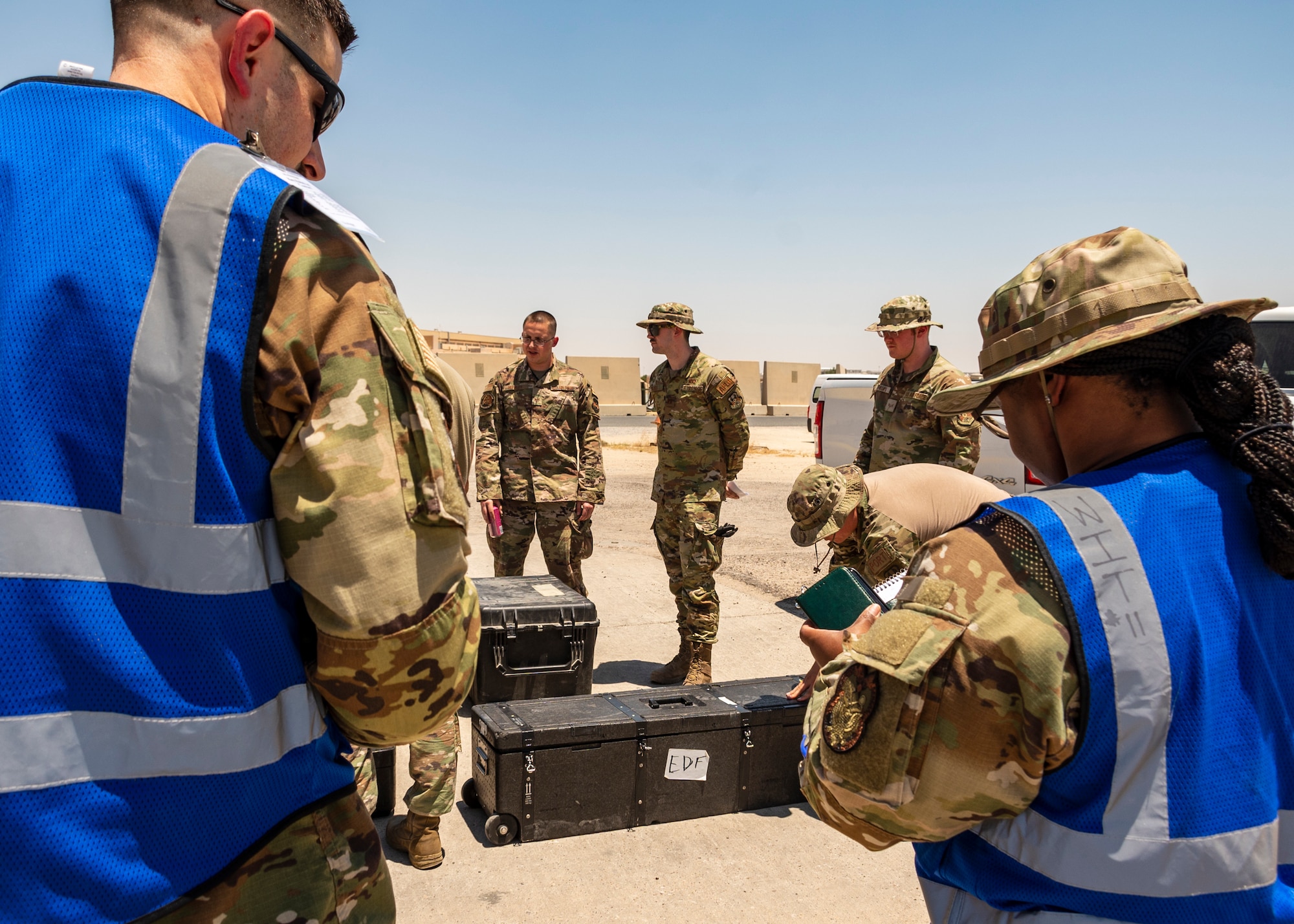 The pallet building exercise tested the boundaries of Agile Combat Employment (ACE) operations and the ability to pack up the base's essentials in a moment's notice.