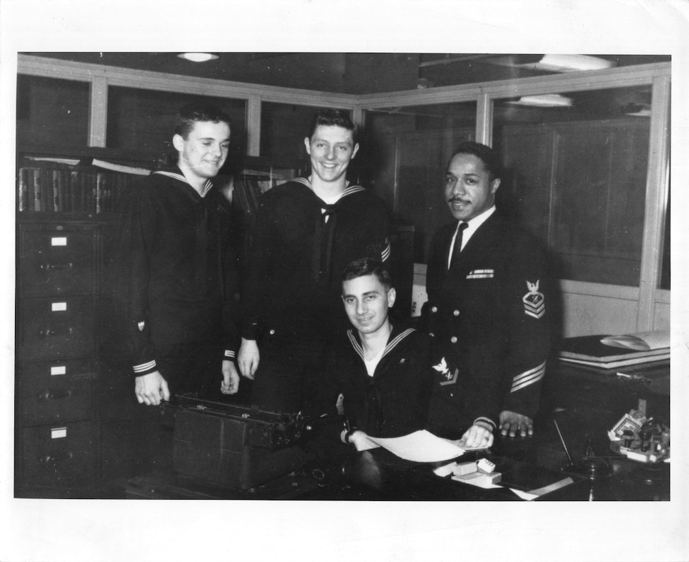 Coast Guard Chief Journalist Alex Haley, USCG and his staff of the USCG's New York Public Affairs Office.