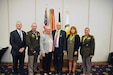 From Left to Right: Retired Chief Warrant Officer 5 Joel Fitz; Department of the Army Criminal Investigation Division, Division Warrant Officer, Chief Warrant Officer 5 Paul Arthur; Barbara Surian, Guy Surian, T.L. Williams, and Chief Warrant Officer 4 Angela J. Rulewich.