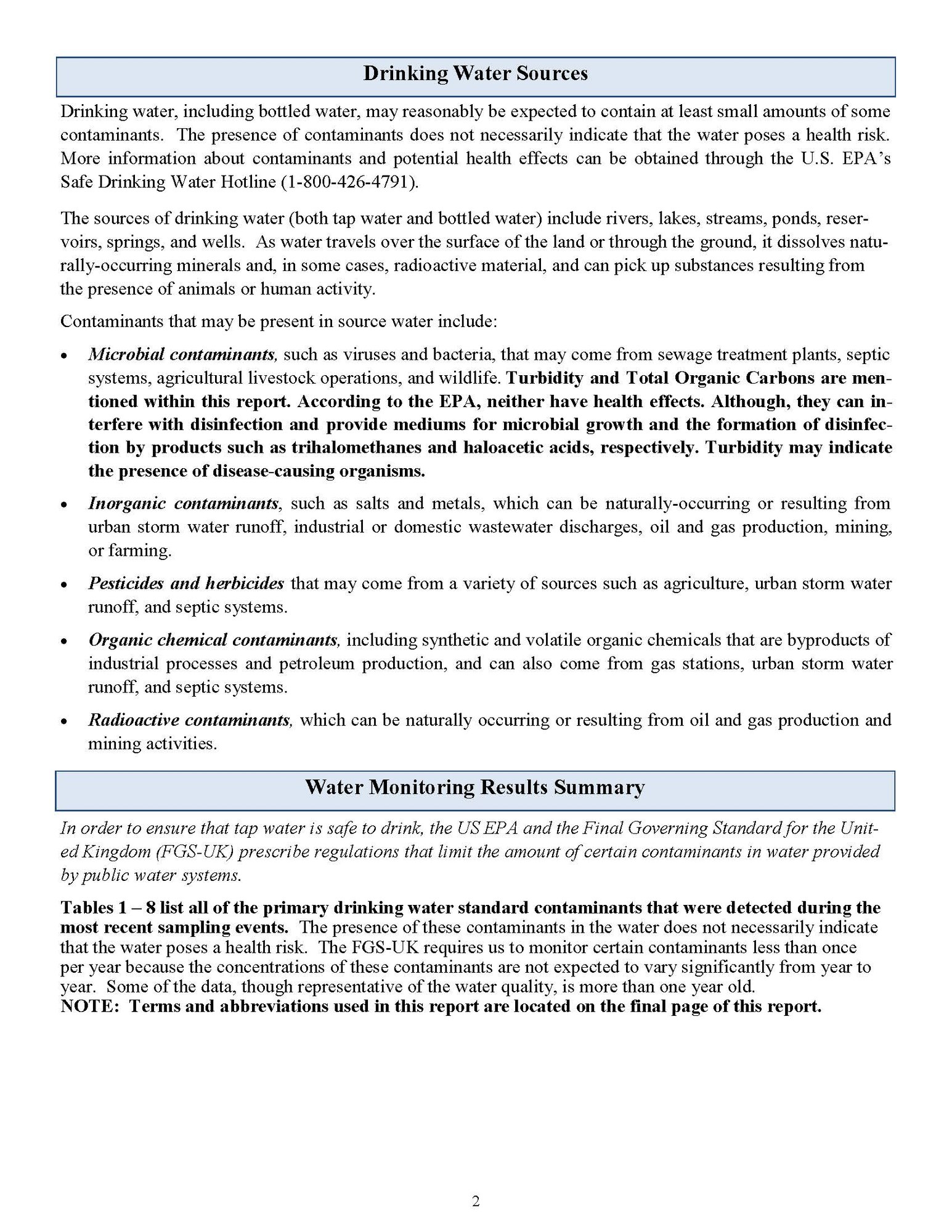 2022 Consumer Confidence Report