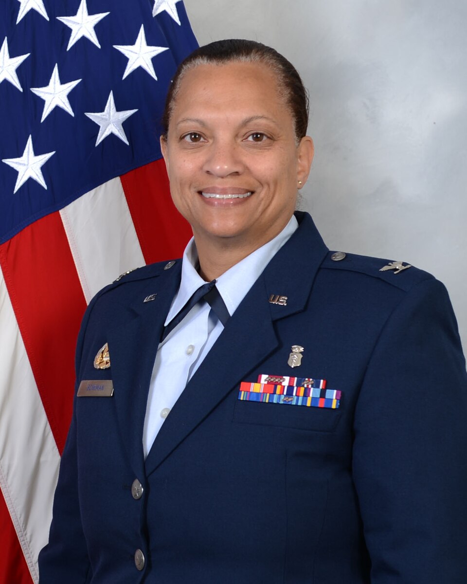 U.S. Air Force Col. Dr. Karen Bowman, commander of the 62d Medical Squadron.