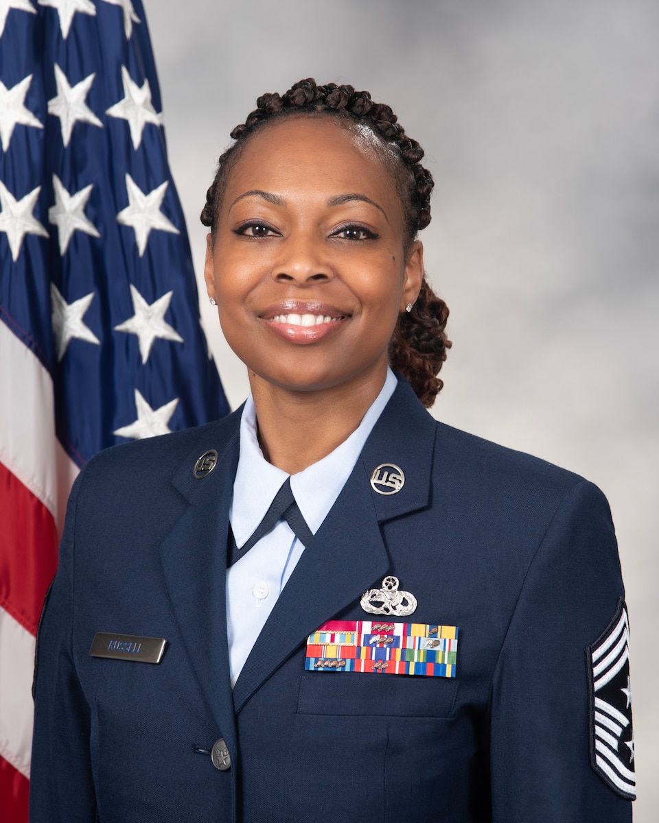 Chief Master Sergeant Carolyn A. Russell is the Command Chief, 436th Airlift Wing, Dover Air Force Base, Delaware. She serves as the principal advisor to the commander on matters of welfare, readiness, morale and effective deployment of more than 2,800 enlisted members of the combined C-5M Super Galaxy and C-17A wing, providing worldwide movement of high priority personnel and cargo. Dover Air Force Base is home to the Department of Defense's largest aerial port, Air Force Mortuary Affairs Operations, and the Air Mobility Command Museum.