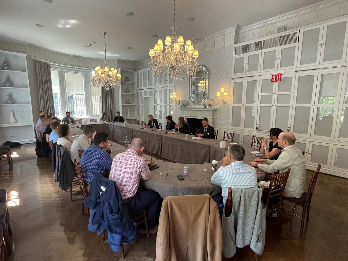 Picture of people sitting at a table.
